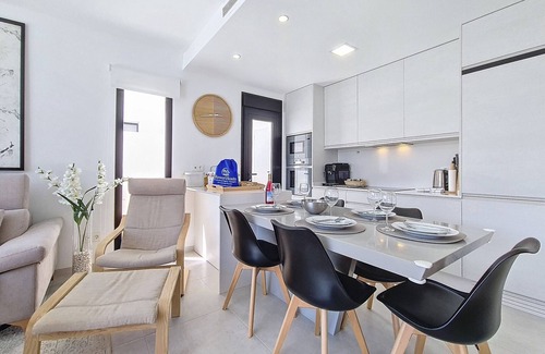 Santiago de la Ribera Villa | Villa with pool, jacuzzi and roof terrace