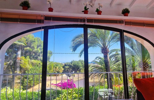 La Sabatera Villa | Villa with heated pool, beaches and town 10 mins walk, small sea view
