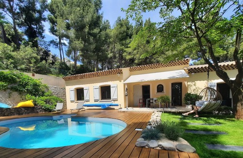 Rognac Villa | Villa with pool nestled in the pine forest.