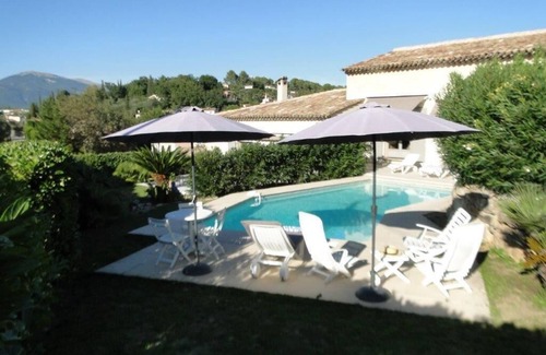 Valbonne Villa | Villa with terraces and swimming pool panoramic view. Near golf courses and beach, 1km from village
