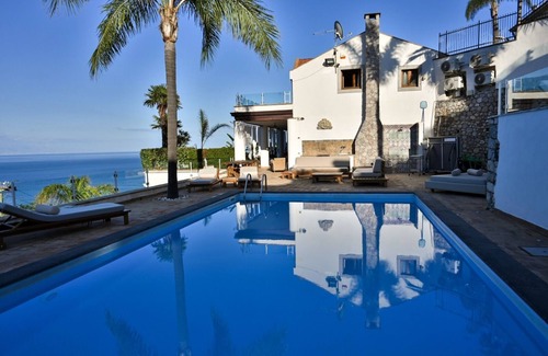 Taormina Villa | Villa Zagara Taormina Luxury Retreat for Groups Sea View Pool Jacuzzis