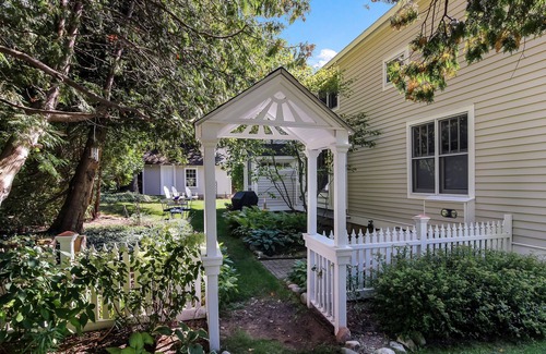 Leland House | Village of Leland Modern Farmhouse On the Village Green. Best Leelanau Location