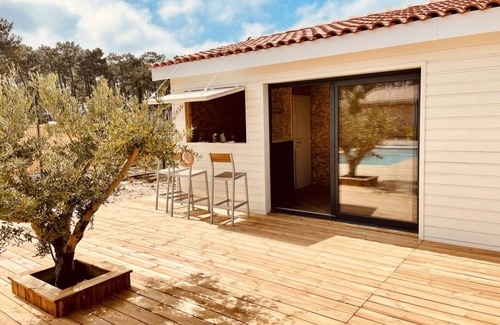 Vensac Villa | VillasHomeClet - Villa Palm Beach ⭐️ Swimming pool ⭐️ Terrace ⭐️ AC ⭐️ 4 bedrooms
