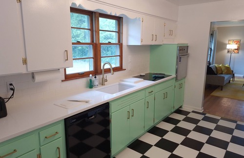 Benton Harbor House | Vintage Vibe & Mid-Century Charm in This Cozy 2-Bed Stay!