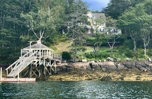 East Boothbay House | Vintage Victorian Oceanfront with Deep Water Dock and Pool