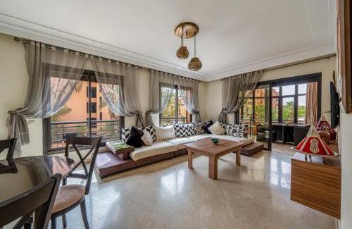 El Hara Apartment | Vue imprenable & Terrasse Rare Centre Marrakech