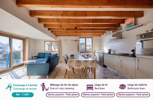 Saint-Pierre-Quiberon House | Vue mer - Maison pour 7 avec balcon