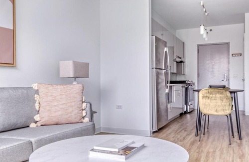 West Loop Apartment | W Loop Studio w Gym Pool in heart of Greektown CHI-532
