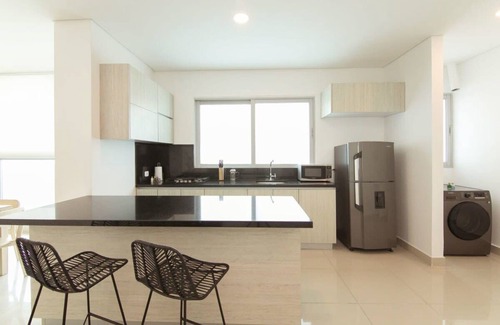 Manga Apartment | w* | Modern 3BR w/AC in Cartagena