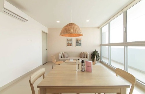 Manga Apartment | w* | Modern 3BR w/AC in Cartagena