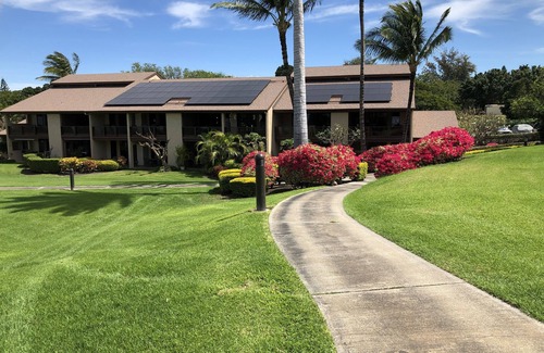 Waikoloa Condo | Waikoloa Charm~180 degree Ocean view. Desirable, cooler 1st floor walk in.
