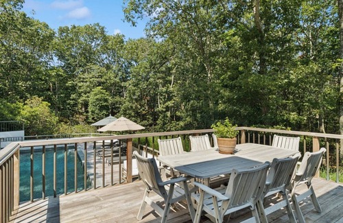 East Hampton House | Wainscott retreat w resort-style indoor-outdoor living, pool, total.