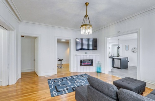 Blair Apartment | Walk to Downtown Blair Game Room + Fire Place Pet Friendly