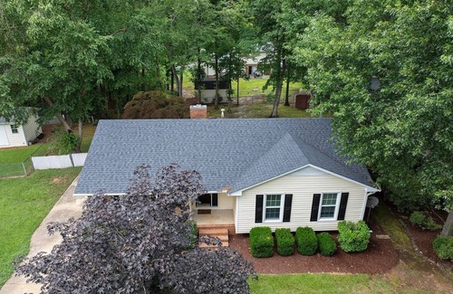 Cary House | Walk to downtown Cary-pet friendly with large fenced yard, a peaceful retreat!