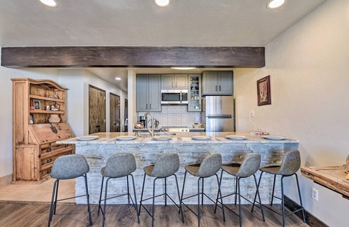 Angel Fire Condo | Walk to Lifts | Views | Fireplace | Mountain Meadows 202