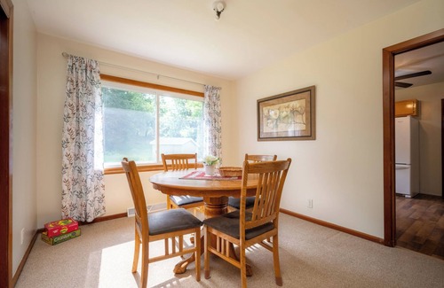 Balsam Lake House | Walking distance to public beach, boat landing, and downtown Balsam Lake
