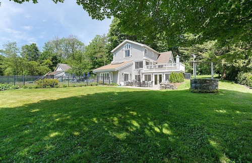 Cornwall Bridge House | WARREN-NYC 2Hrs, Ski Mohawk!, 5BR Mint Design, Pool, Tennis, 20 Acres PoshPadsCT