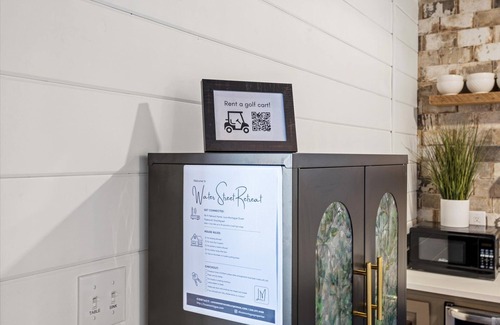 Biloxi Apartment | Water Street Retreat is a cozy dog-friendly studio in downtown Biloxi, steps from beaches, casinos & dining. Features a king bed, sofa bed, kitchenette, modern bath, Wi-Fi & easy parking—perfect for exploring the coast.