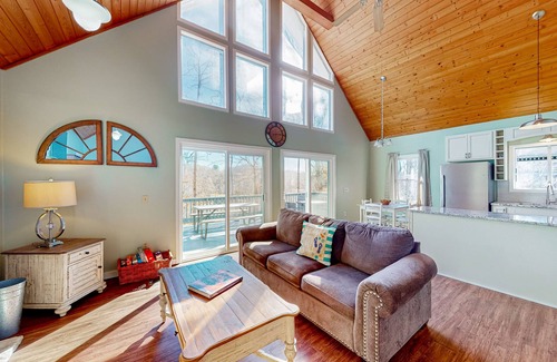 Franklin House | Water view home with amazing views, pool table, & EV charger