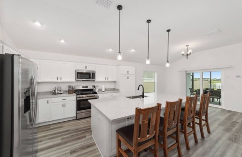 Sumter County House | Waterfront and golf course view 3Bd 2 Bath Pool Home In Moultrie Creek.