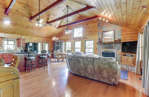 Blue Ridge House | Waterfront Cabin in Ellijay Hot Tub and Game Room