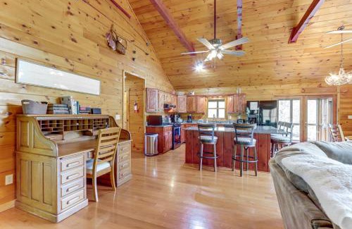 Blue Ridge House | Waterfront Cabin in Ellijay Hot Tub and Game Room