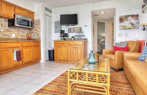 Belleair Beach Condo | Waterfront condo with pool, beach access, Gulf-view balcony & central AC