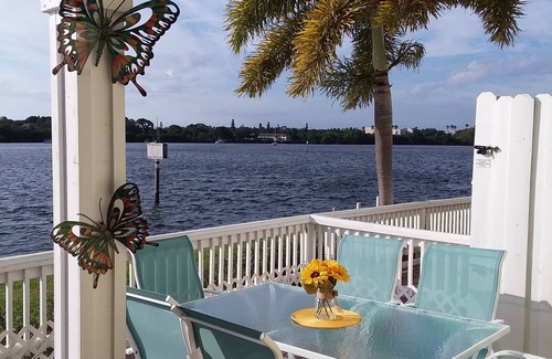 Coquina Key Condo | Waterfront Condo, enjoy your morning coffee while watching the dolphins!