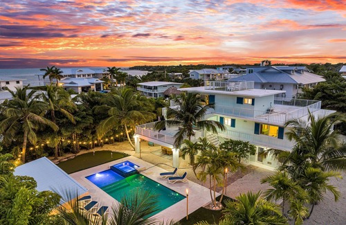 Plantation Key House | Waterfront Home in Islamorada with outdoor kitchen, pool, spa, boat dockage