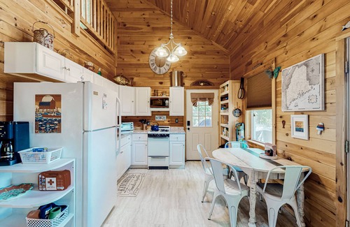 Mariaville Cottage | Waterfront home on Graham Lake with kayaks, bikes, firepit & fireplace