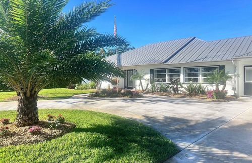 Palm City House | Waterfront home, pet, friendly, private, dock, oasis