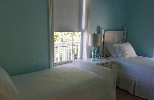 Bay Point House | Waterfront home with open water view, dock, hot tub, private beach, dog friendly