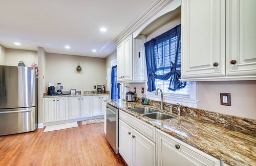 Hampton House | Waterfront Home w/Dock & Yard in Hampton!