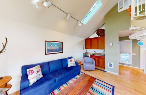 Lincoln City House | Waterfront home with hot tub, balconies, grill & dog-friendly