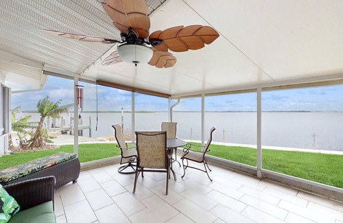 Punta Gorda House | Waterfront home with amazing views, private patio, firepit, AC, & W/D