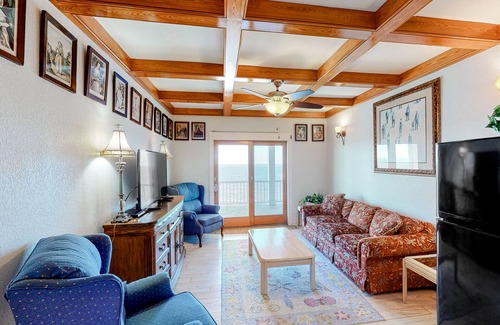 Avon House | Waterfront home with amazing sound view, private pool, hot tub, & game room