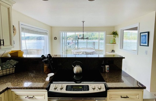 Union House | Waterfront home with dock, spacious deck & picturesque views