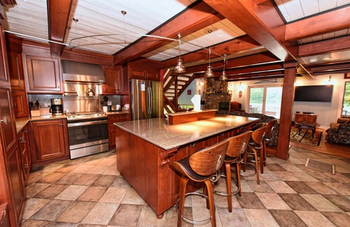 Eidelweiss Village House | Waterfront House w/Firepit, Hot Tub & Boats - Dogs Considered