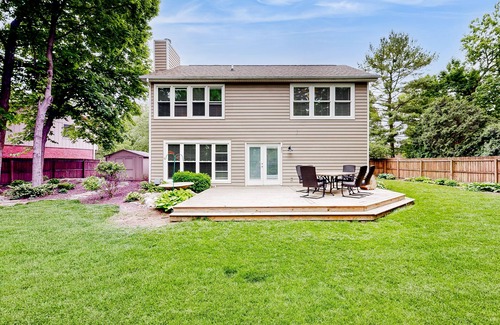Carmel House | Waterfront house with heart-shaped pond, Vitamix, deck, W/D, & central AC