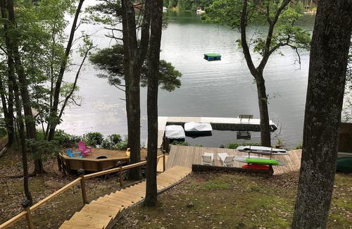Mayfield House | Waterfront in Traverse City. Pool table. NEW! Hot tub. Pet okay.