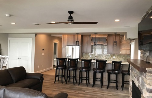 Meredith House | Waterfront Lake Winnipesaukee Luxury Family House with Private Water/Dock