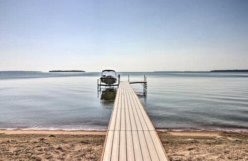 Cass Lake House | Waterfront Leech Lake Cabin with Dock, Fire Pit