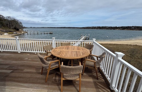 Vineyard Haven House | Waterfront! Luxury, 6-Bedroom Home with Private Beach & Dock