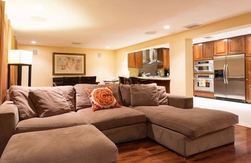 Sunset House | Waterfront Property with a resort style backyard and Heated Pool in Miami