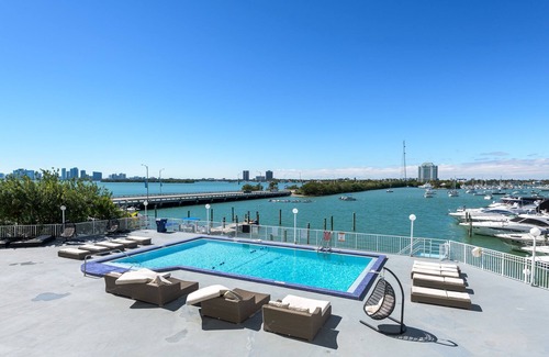 North Bay Village Apartment | Waterfront Studio with Free Parking & Bay Views