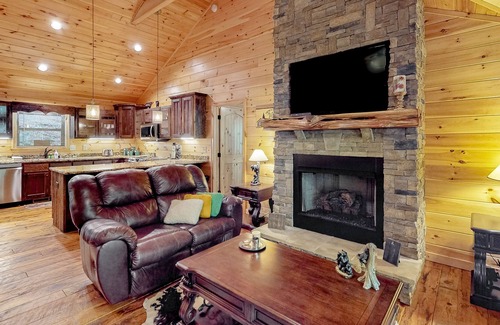 Tarheel House | Waterfront upgraded home with 2 fireplaces, firepit, large decks, hammock, & AC