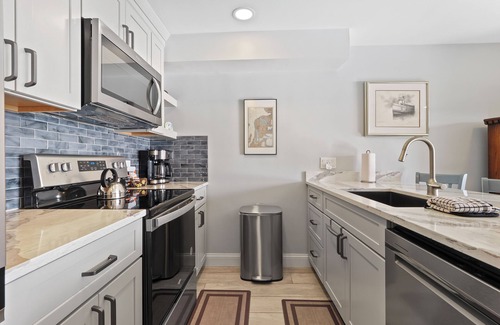 Charlevoix Condo | Waterfront View Condo | Pool, Hot Tub, Sauna | Newly Renovated | Sleeps 4