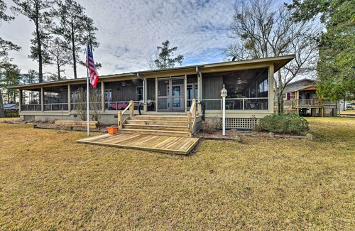Belhaven House | Waterside Belhaven House & Cottage w/Porch & Dock