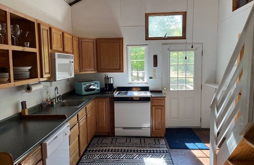 Franklin Cottage | Webster Camp - rustic getaway with Webster Lake access, fire pit & large deck!