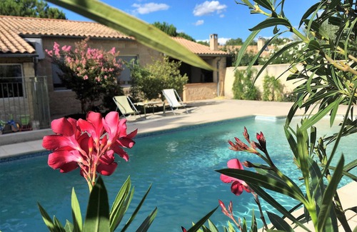Montaren-et-Saint-Mediers Apartment | Weekly rental of tourist accommodation *, air conditioning, swimming pool, private parking